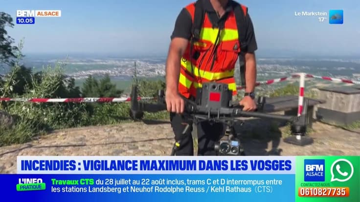 Haut-Rhin: vigilance maximum dans les Vosges, les pompiers aux aguets
