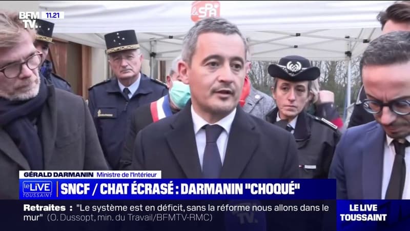 Chat écrasé par un TGV: Gérald Darmanin se dit 