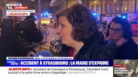 Accident de tramways à Strasbourg: "Pas de mort, pas de personne en urgence absolue", affirme la maire, Jeanne Barseghian (Les Écologistes)