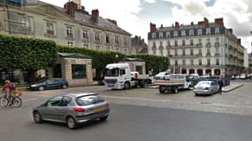 Les lycéens s'étaient donné rendez-vous sur cette place, en centre-ville.
