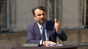 Grégory Doucet lors d'une interview accordée à BFM Lyon le 14 juin 2023.