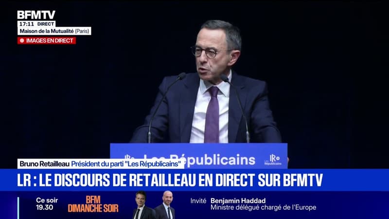 Élection municipale à Paris: "Il est temps désormais que les Parisiens tournent la page de la politique du pire", déclare Bruno Retailleau, président du parti LR
