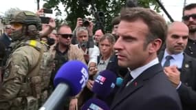 À Irpin, Emmanuel Macron évoque "les stigmates de la barbarie" et salue "l'héroïsme" des Ukrainiens