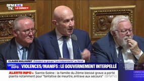 Claude Malhuret (Les Indépendants): "L'ultragauche pyromane se moque des retraites et des mégabassines, son objectif c'est l'insurrection"