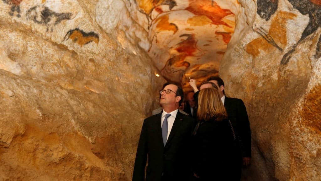 L'ex-président de la République François Hollande lors de l'inauguration de Lascaux IV en décembre 2016.