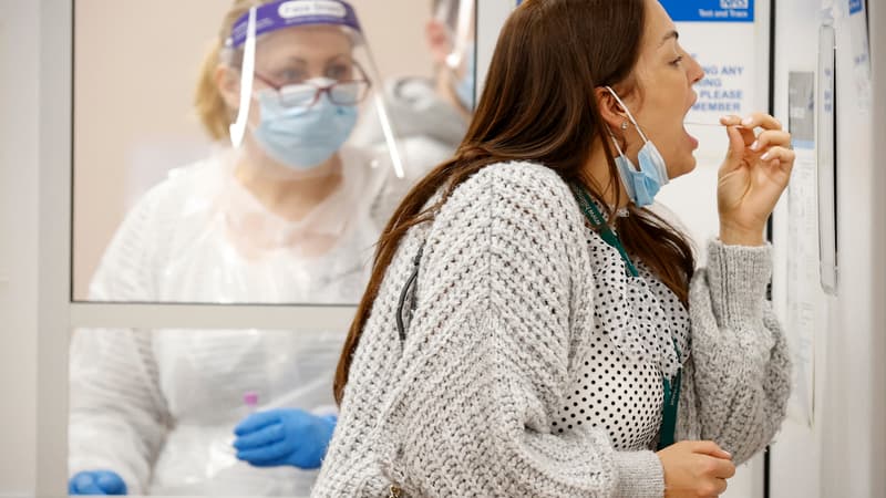 Centre de tests à Londres, le 25 mai 2021
