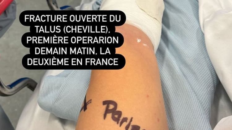 Margot Chevrier donne de ses nouvelles après sa fracture du talus lors des Mondiaux d'athlétisme.