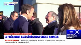Manche: Emmanuel Macron est arrivé à Cherbourg-en-Cotentin