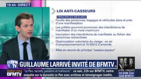 Guillaume Larrivé (LR) sur les casseurs: "Il faut que Christophe Castaner arrête son stage, qu'il devienne vraiment ministre de l'Intérieur"