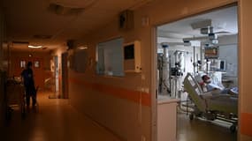 Service de réanimation à l'hôpital de Bry-sur-Marne le 15 avril 2021