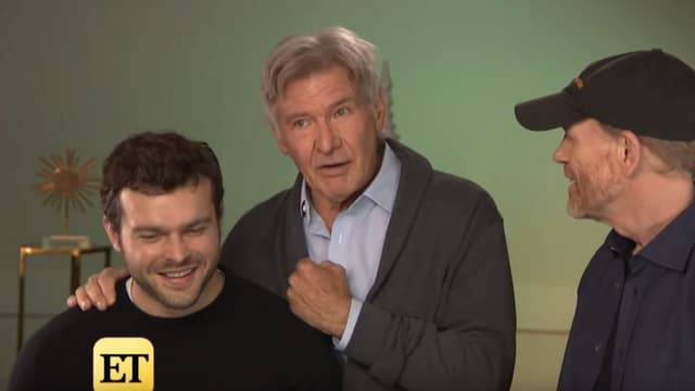 Alden Ehrenreich, Harrison Ford et Ron Howard