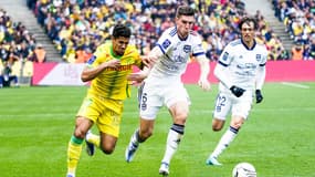 Ludovic Blas face aux Girondins de Bordeaux, le 24 avril 2022.