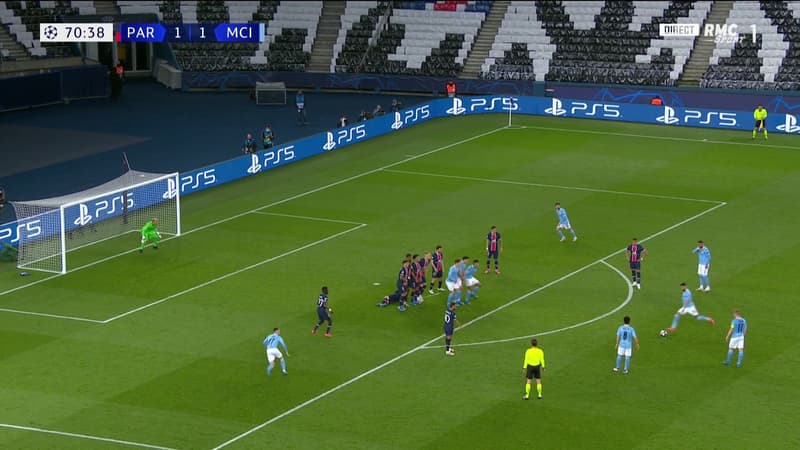 PSG-Manchester City: le coup franc de Mahrez qui donne l'avantage aux Skyblues