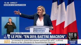 Marine Le Pen: "C'est en Europe que se décide qui sera votre voisin de palier" 