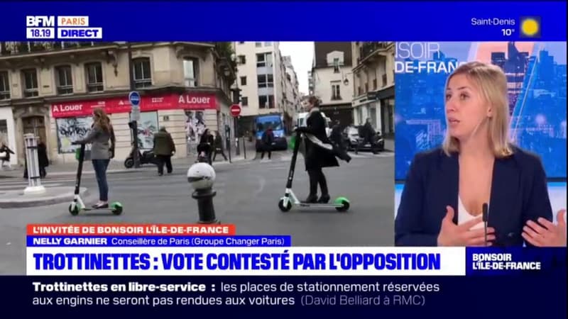 Trottinettes en libre-service à Paris: un "échec" pour la mairie de Paris selon la conseillère Nelly Garnier