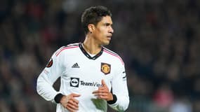 Raphaël Varane avec Manchester United.