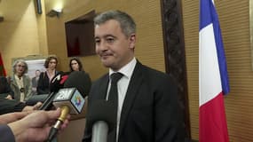 Le ministre de la Justice, Gérald Darmanin, le 10 mars 2025 lors de sa visite à Rabat au Maroc 