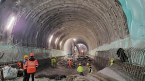 Une photo de l'intérieur du tunnel de Tende publiée le 3 octobre 2024 par le maire de Breil-sur-Roya Sébastien Olharan (Les Républicains).