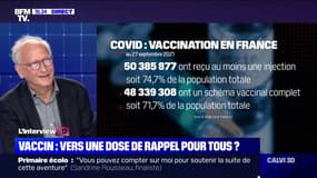 Pr Alain Fischer: environ "75% de la population française" a reçu une dose du vaccin contre le Covid-19