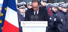 Hollande rend hommage aux trois policiers tués en janvier 2015 "morts pour que nous puissions vivre libres"