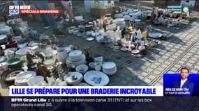 Braderie de Lille: retour sur les premiers moments des brocanteurs en pleine installation vendredi