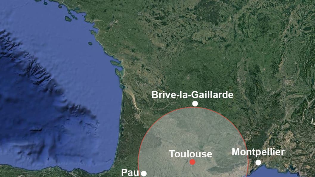 Infographie imaginant les feux australiens s'ils partaient de Toulouse. Infographie imaginant les feux australiens s'ils partaient de Toulouse.