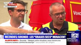 Incendies en Gironde: l'inquiétude autour des "orages secs"