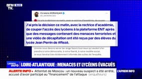 Loire-Atlantique: un lycée de Rezé évacué après avoir reçu des messages menaçants et une vidéo de décapitation