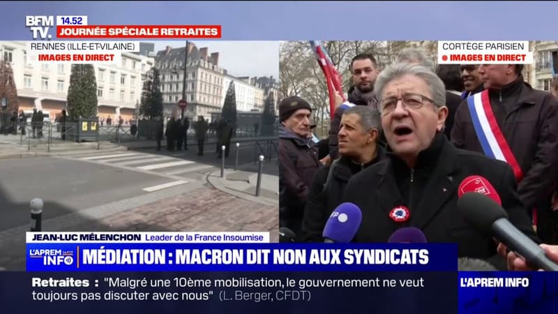 Jean-Luc Mélenchon (LFI) réclame que les manifestants 