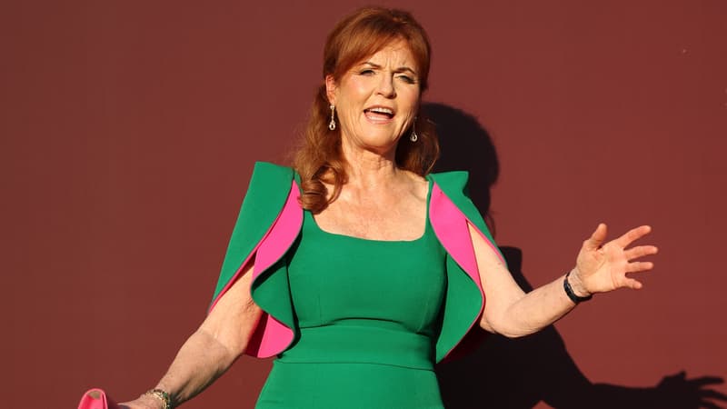 La duchesse d'York Sarah Ferguson à la 4e édition du gala de charité "Chevaliers de la Charité" au Château de la Croix-des-Gardes à Cannes, le 17 juillet 2025