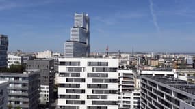 Vue du nouveau tribunal de justice de Paris, dans le 17e arrondissement