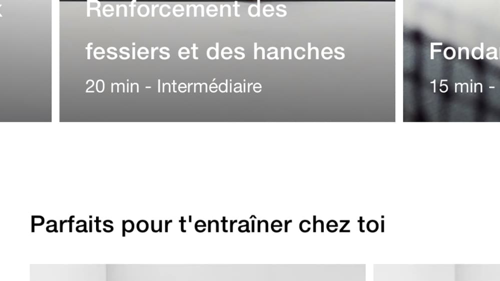 Dans l'application Nike Training, il y en a pour tous les goûts avec plus de 185 entrainements disponibles