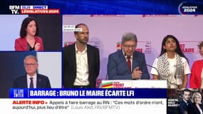 "Je ne crois pas que ce soit un délit de porter un keffieh": Manon Aubry défend la présence de Rima Hassan aux côtés de Jean-Luc Mélenchon