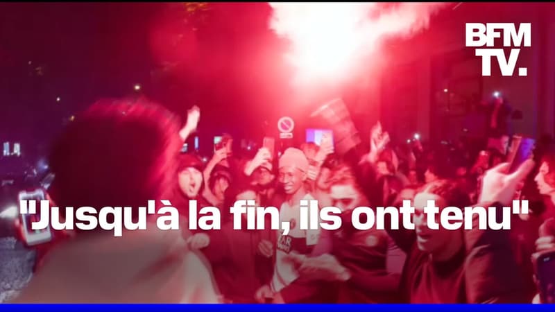 Ligue des Champions: les supporters exultent après la victoire du club parisien