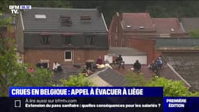 Inondations en Belgique: les habitants de Liège quittent le centre-ville, d'autres se réfugient sur les toits