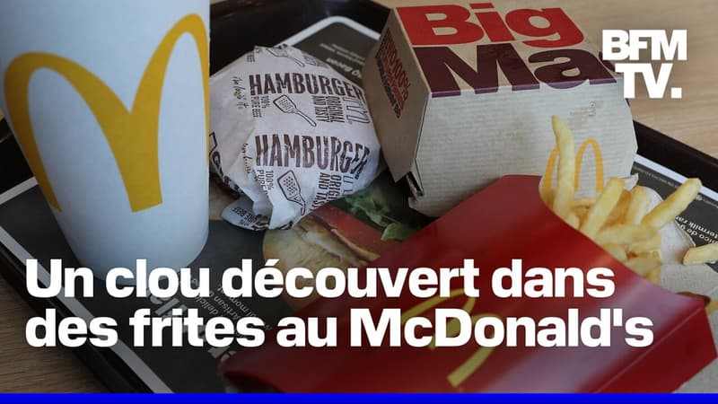 Un clou découvert dans un cornet de frites d'un McDonald's du Val-d'Oise