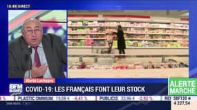 Emmanuel Lechypre: Pâtes, huile, farine... Les Français font leur stock - 02/03