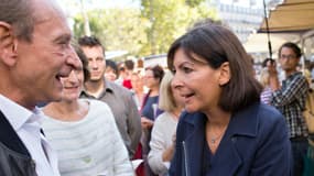 Anne Hidalgo et Bertrand Delanoë le 7 septembre.