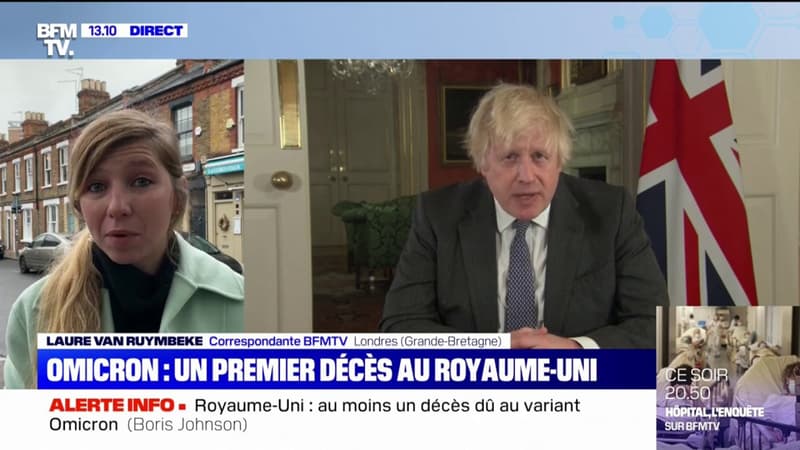 Boris Johnson a indiqué qu'au moins un décès était dû au variant Omicron au Royaume-Uni
