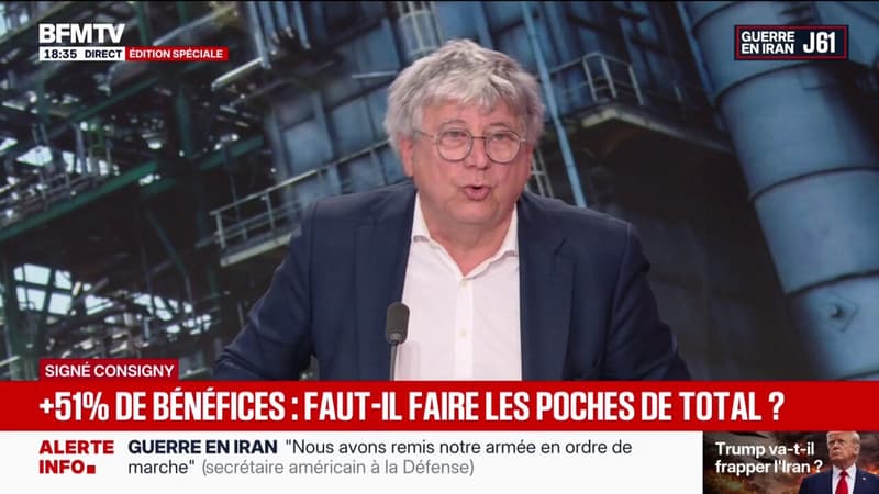 Pour Éric Coquerel, député LFI, il faut bloquer les marges de Total en tant que raffineur et producteur, et bloquer les prix pour libérer du pouvoir d'achat pour les Français