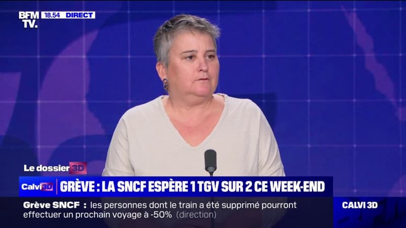 Céline Verzeletti (CGT) sur la grève à la SNCF: 