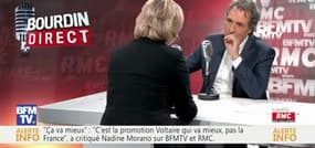 Nadine Morano face à Jean-Jacques Bourdin en direct