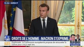 Macron ne veut "pas donner de leçons" sur les droits de l'Homme au président égyptien al-Sissi