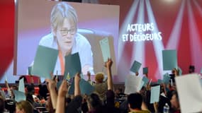 Des délégués syndicaux participant au congrés de la CGT à Marseille le 20 avril 2016.