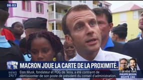 Emmanuel Macron joue la carte de la proximité