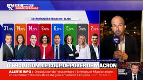 RN en tête des élections européennes: Raphaël Glucksmann "porte une lourde responsabilité" dans la division de la gauche, affirme Manuel Bompard (LFI)