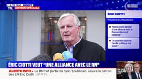 "[Éric Ciotti] a perdu lui-même la légitimité pour parler au nom de notre famille", estime Michel Barnier