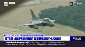 Base aérienne d'Istres: première répétition pour le défilé du 14-Juillet