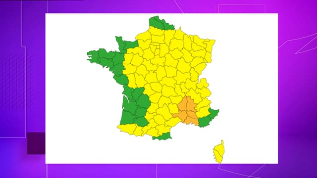 La carte de vigilance orange orages le 14 septembre 2022 à 20h
