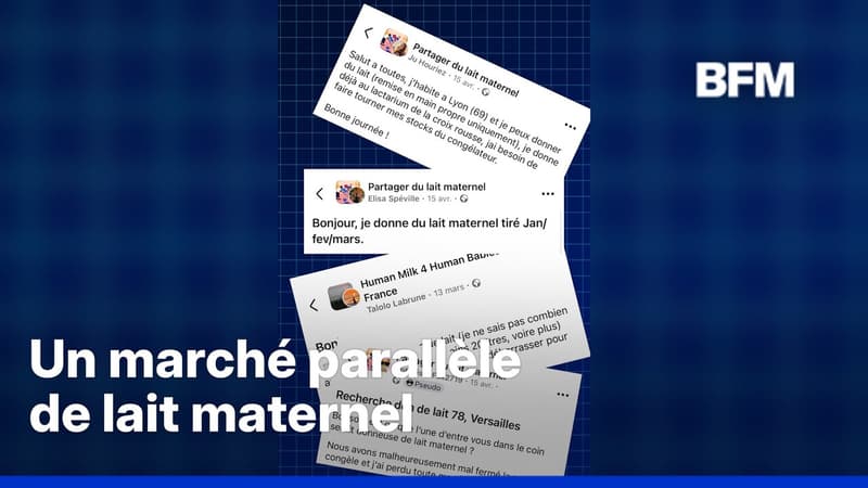 Sur les réseaux sociaux, un préoccupant marché parallèle de lait maternel